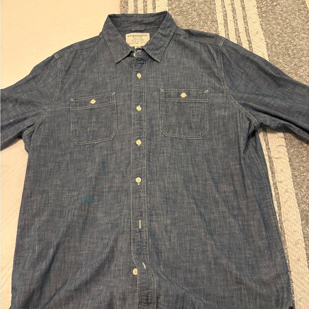 American Eagle button down men's long sleeve